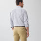 Vintage Indigo Non Iron Dobby Check Long Sleeve Shirt