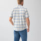 Multi Casual Slub Short Sleeve Check Shirt