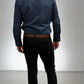Navy Trim Dress Shirt