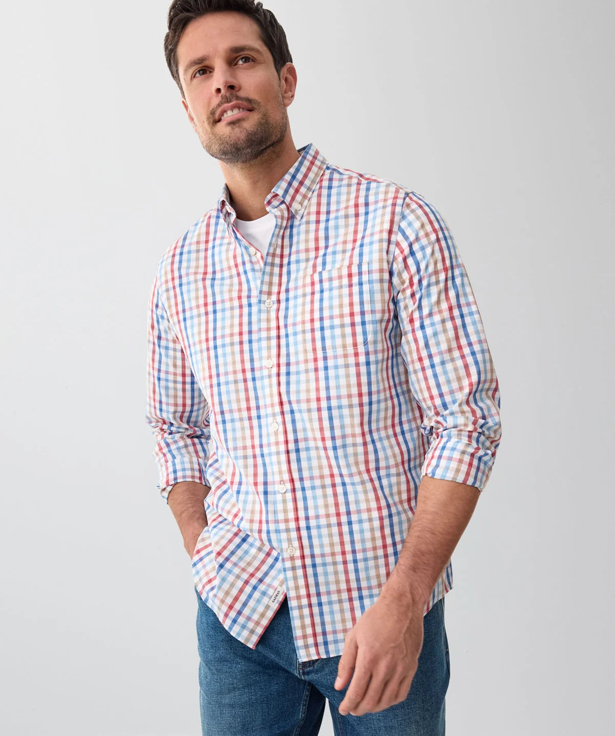 Multi Check Easy Care Long Sleeve Shirt