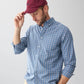 Denim Easy Care Multi Check Long Sleeve Shirt
