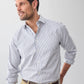Vintage Indigo Non Iron Dobby Check Long Sleeve Shirt