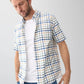 Multi Casual Slub Short Sleeve Check Shirt