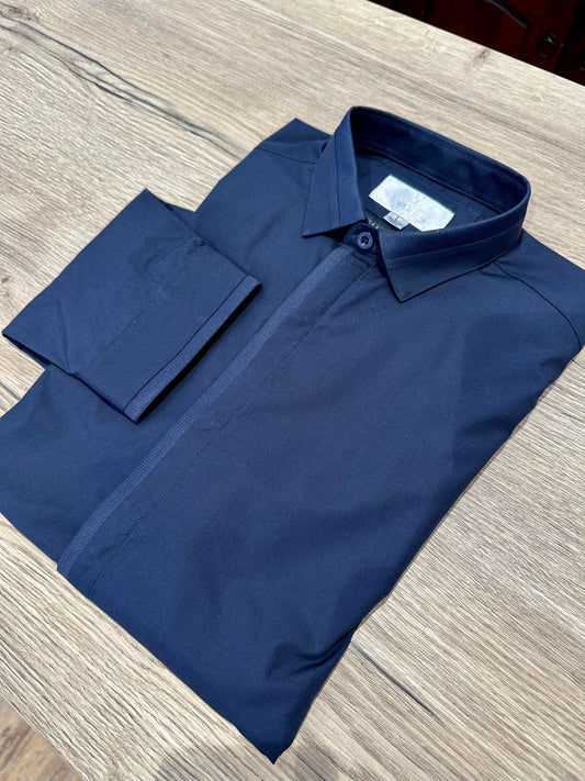 Navy Trim Shirt