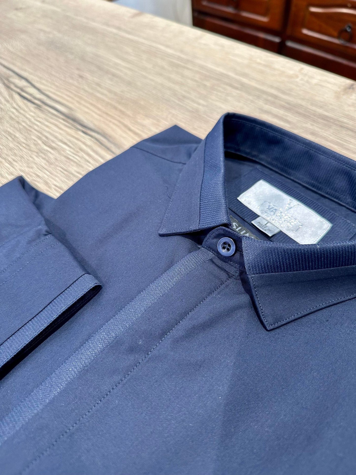 Navy Trim Shirt