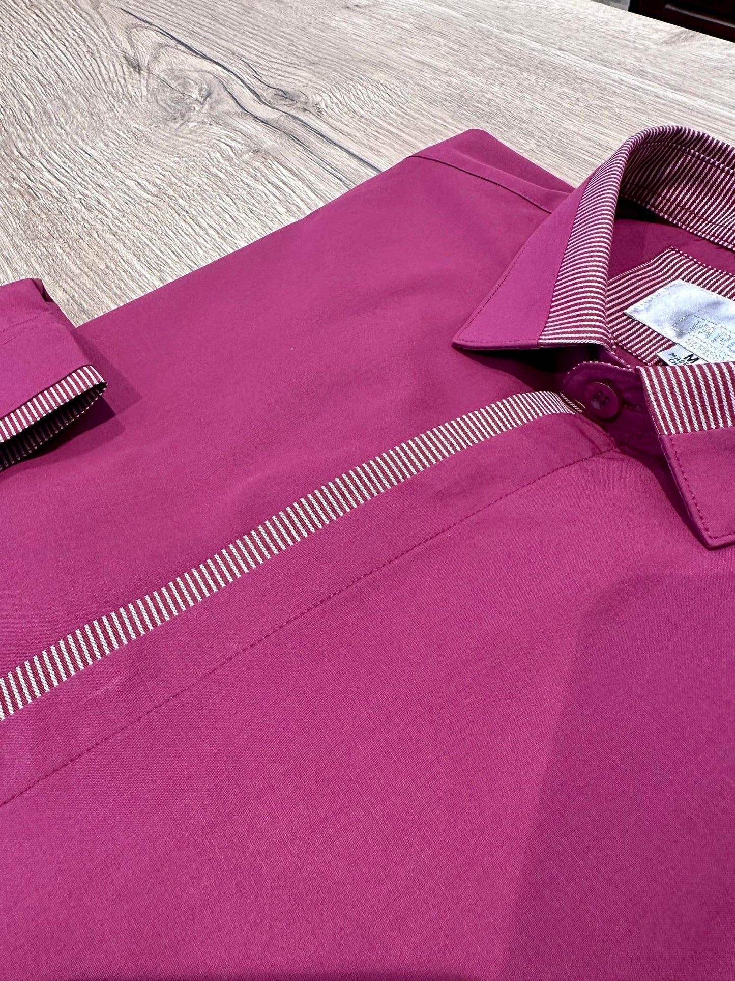 Burgundy Trim Shirt