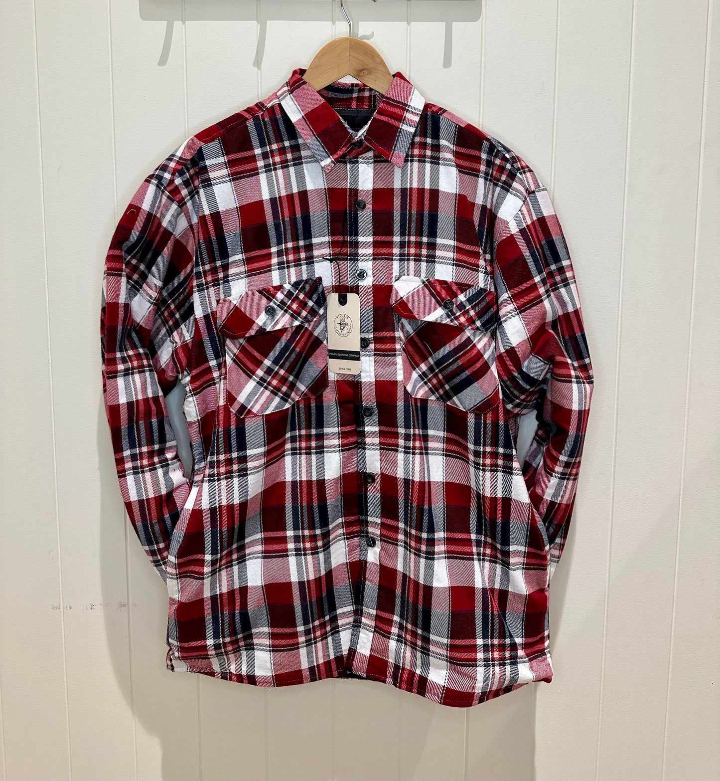 Red Check Quilted Shirt