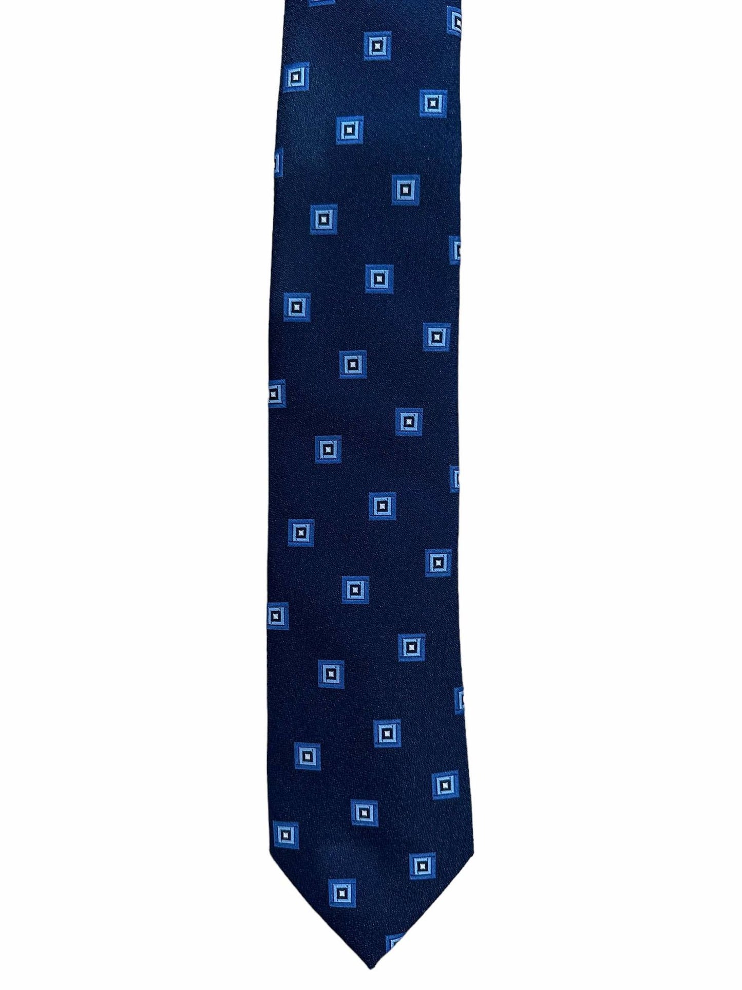 Navy Cube Tie