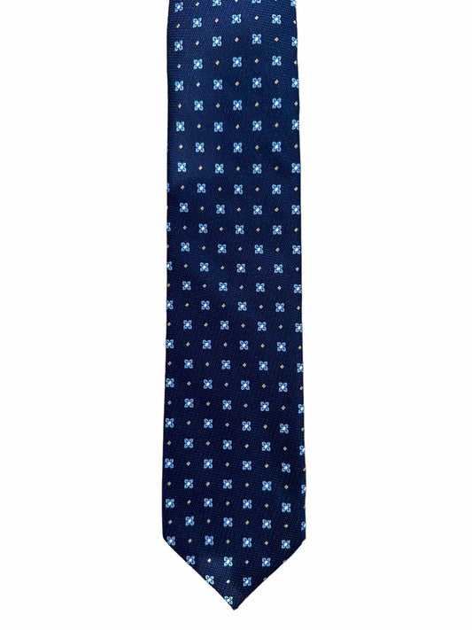 Navy Clover Tie