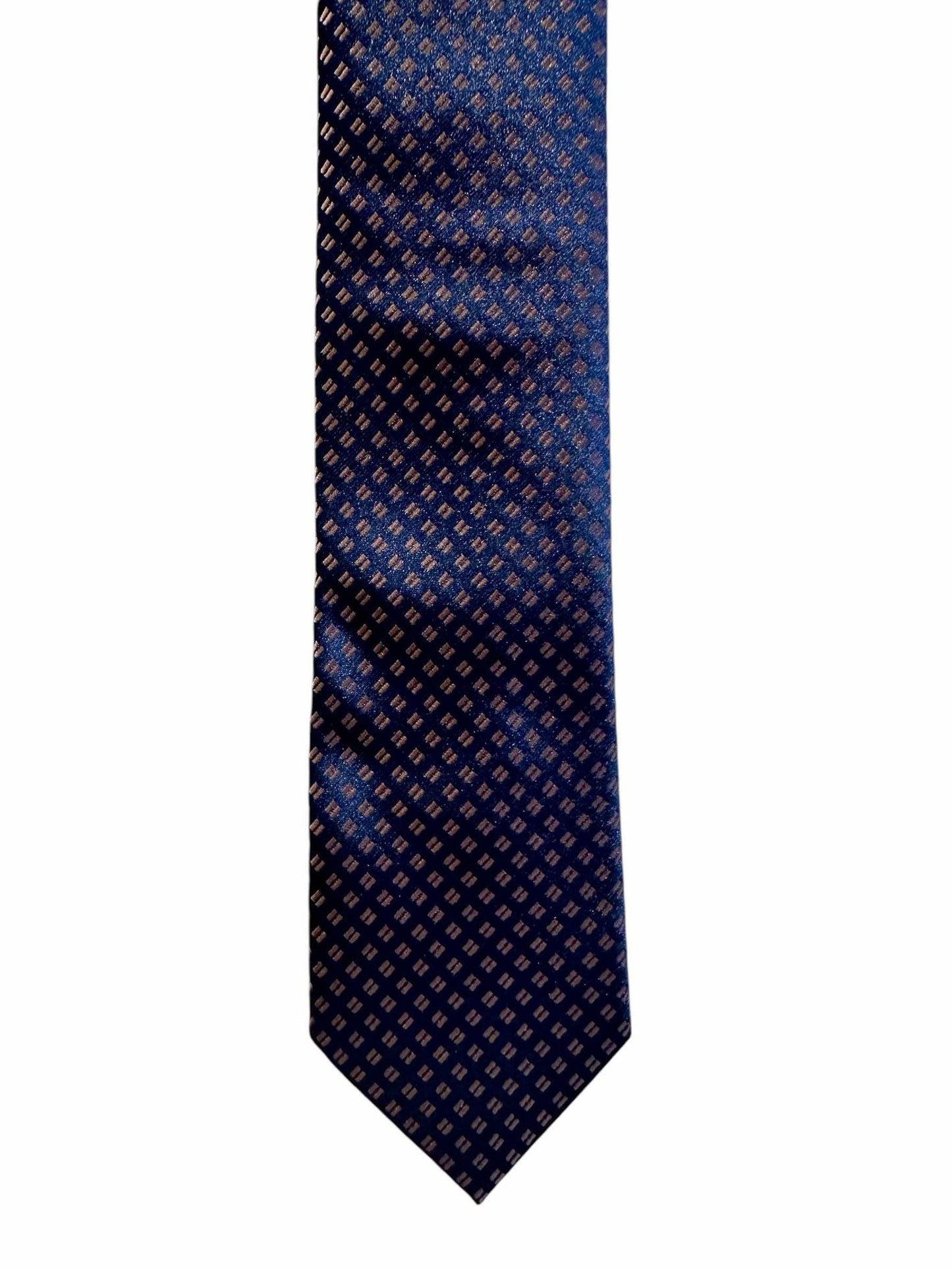 Navy Gold Tie