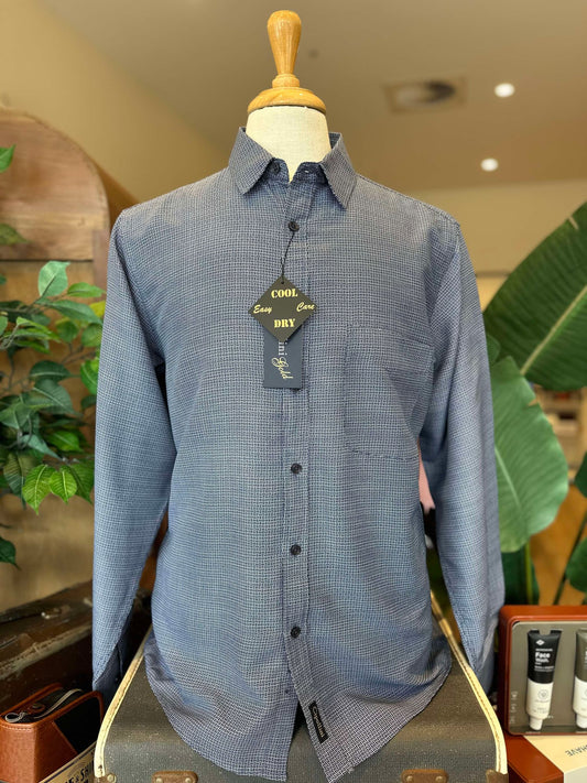 Navy Micro Geo Shirt