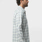 Beige Navy Check Shirt