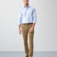 Blue Non Iron Twill Check Long Sleeve Shirt
