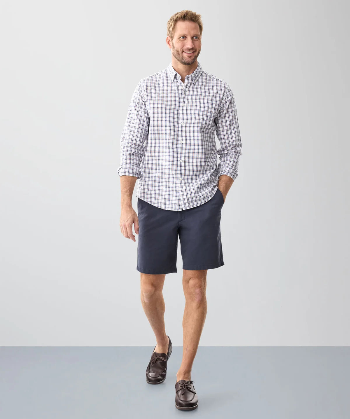 Casual Multi Check Long Sleeve Shirt