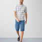 Multi Casual Slub Short Sleeve Check Shirt