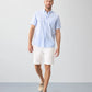 Sky Blue Easy Care Dobby Check  Short Sleeve Shirt