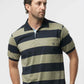 Navy Sage Cotton Polo