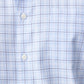 Blue Non Iron Twill Check Long Sleeve Shirt