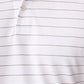 White Pique Striped Polo