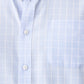 Sky Blue Easy Care Dobby Check  Short Sleeve Shirt