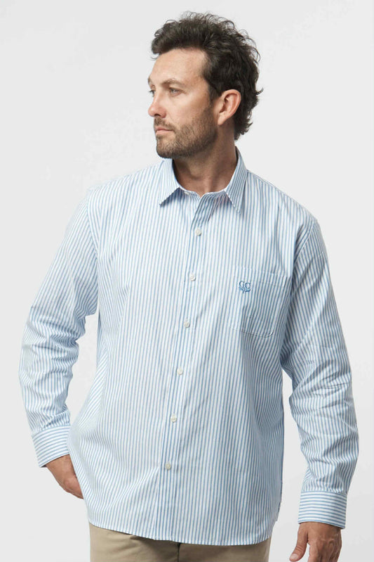 Navy White Stripe Shirt