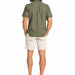 Khaki Short Sleeve Linen Shirt
