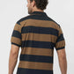 Navy Brown Cotton Polo