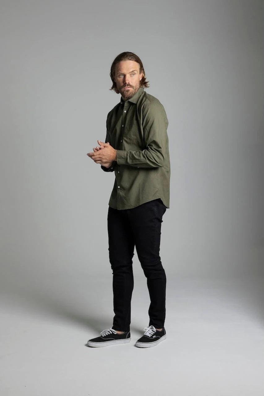 Avalon Khaki Long Sleeve Shirt