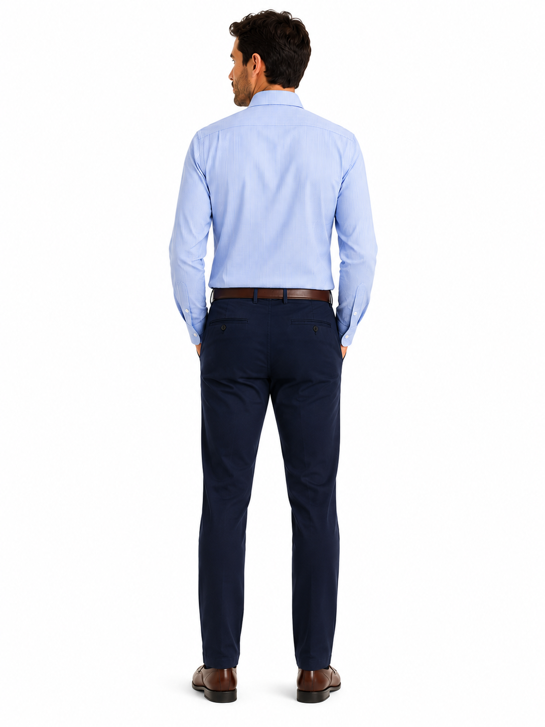 Sky Self Patterned Long Sleeve Shirt