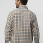Brown Navy Half Placket Double Pocket Shirt