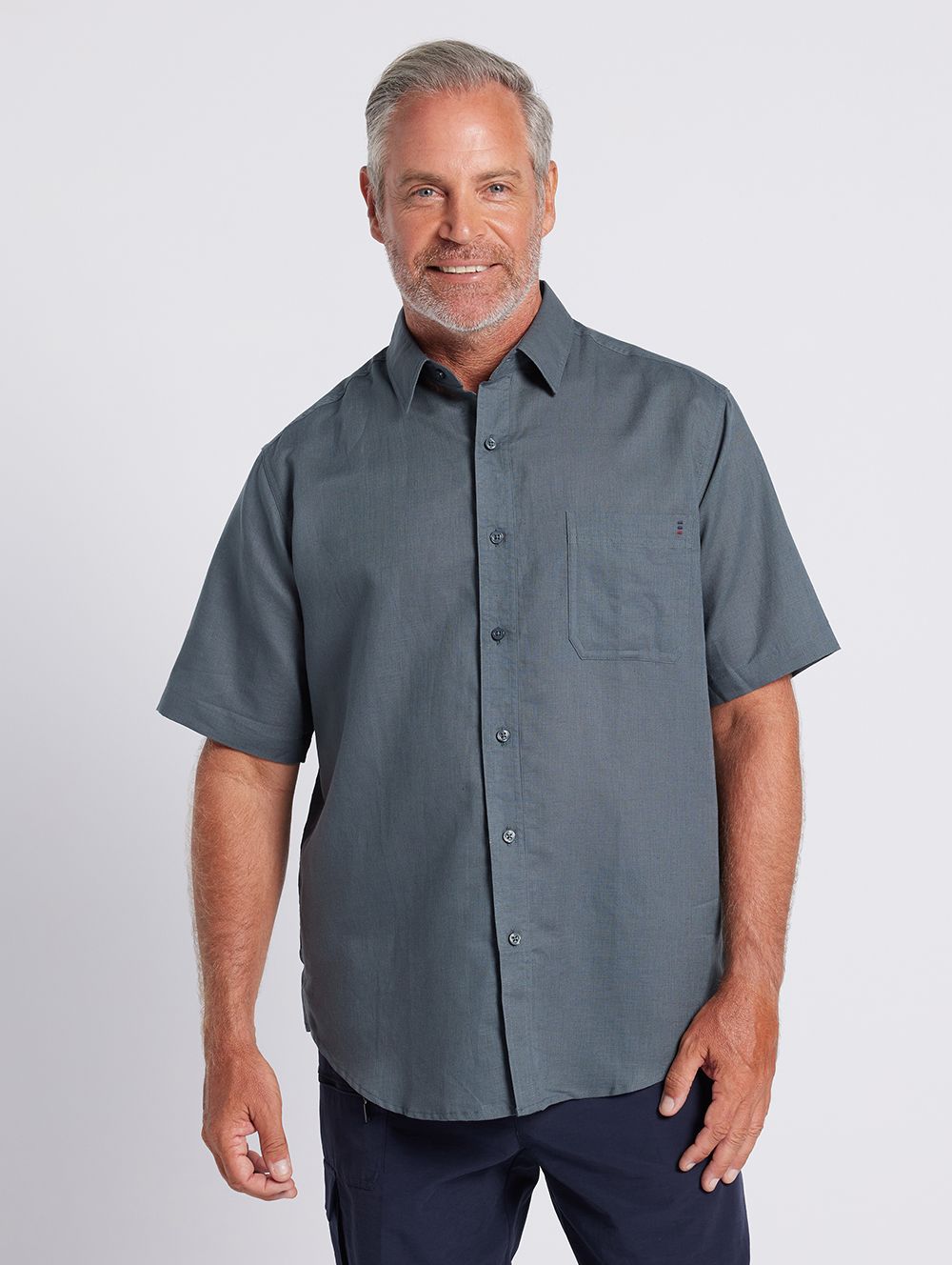 Cary Petrol Linen Shirt