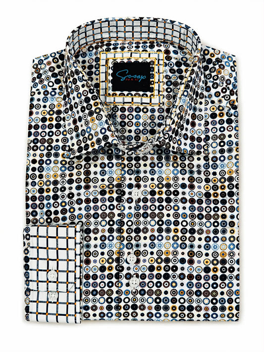 Autumn Spots Long Sleeve Dress Shirt