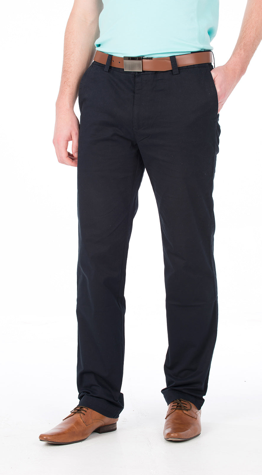 Navy Comfort Waist Trousers