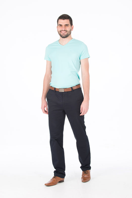 Navy Comfort Waist Trousers