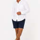 White Pure Linen Long Sleeve Shirt