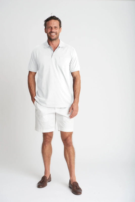 White Cotton Polo