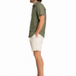 Khaki Short Sleeve Linen Shirt
