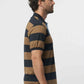 Navy Brown Cotton Polo