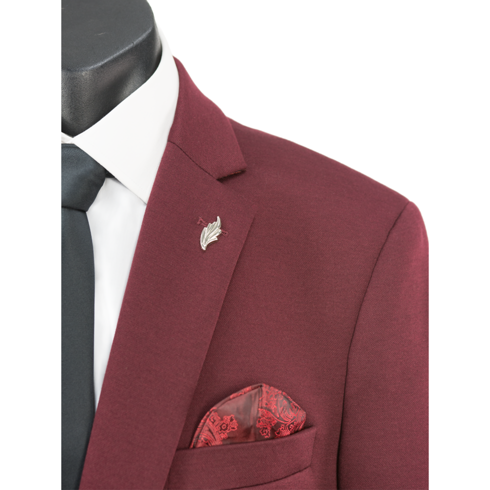 Isaac Burgundy Sports Jacket