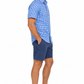 Blue Gingham Short Sleeve Cotton Shirt