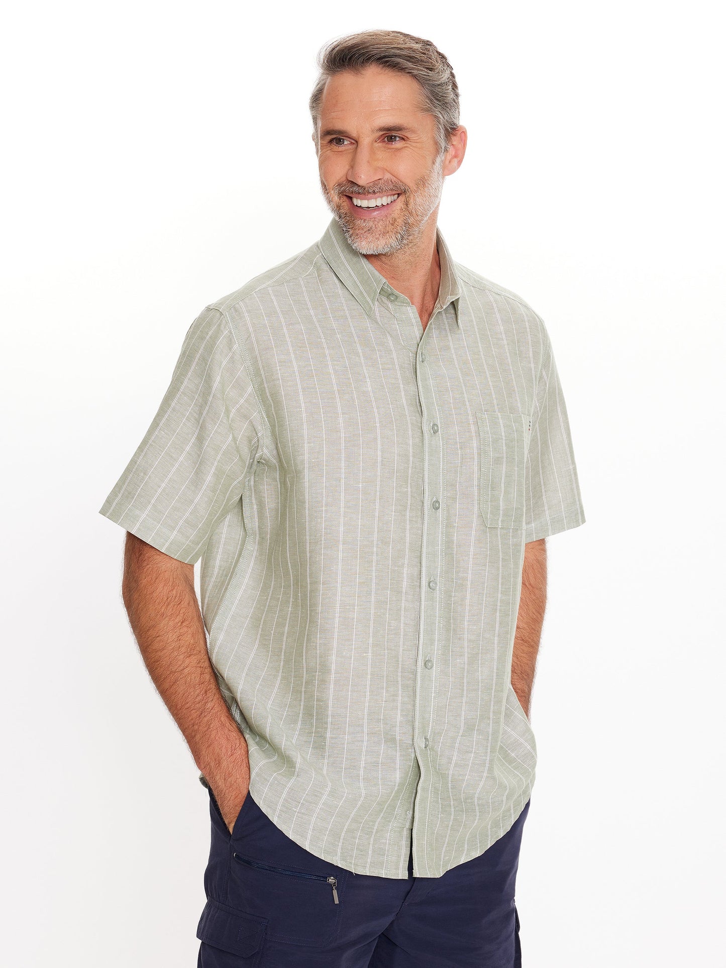 Provence Short Sleeve Linen Shirt