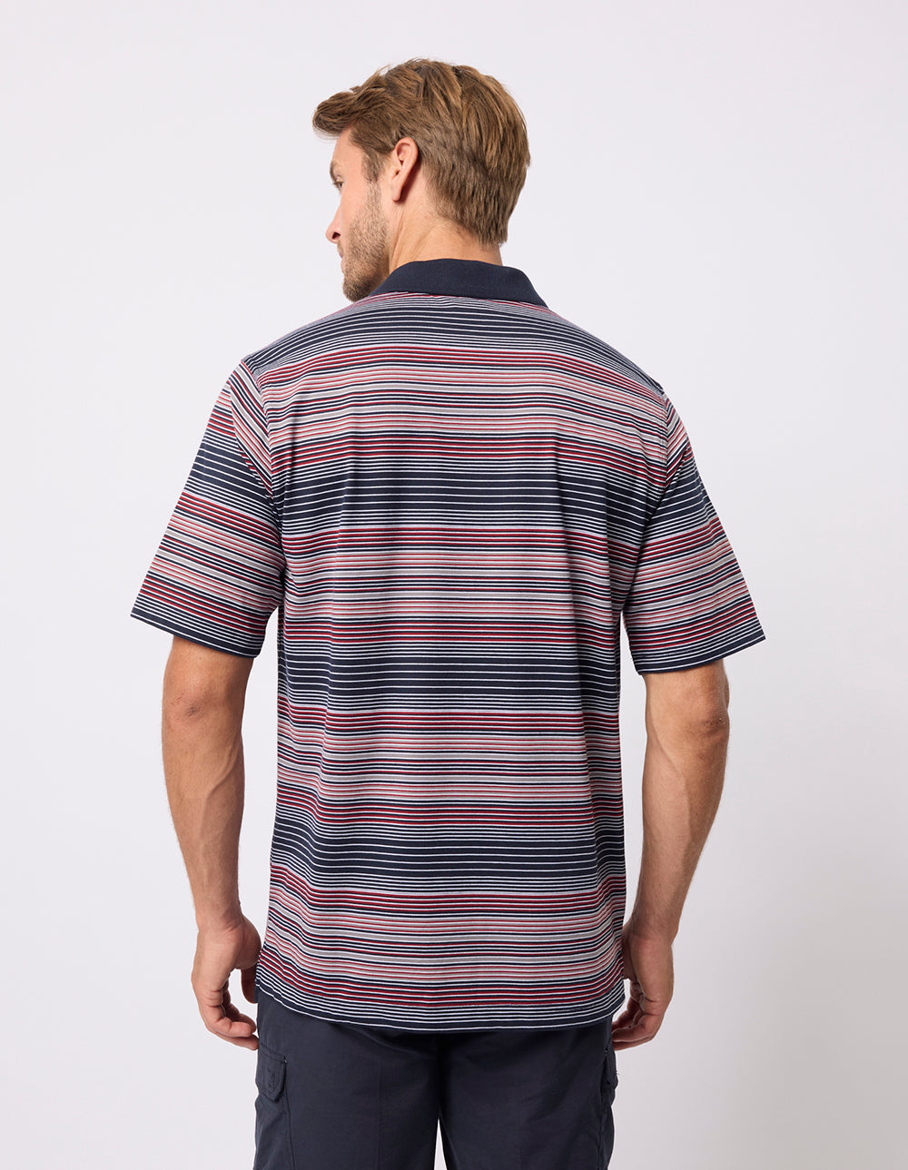 Garnet Stripe Polo