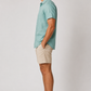 Teal Short Sleeve Linen Shirt