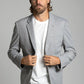 Grey Knit Blazer