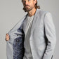 Grey Knit Blazer