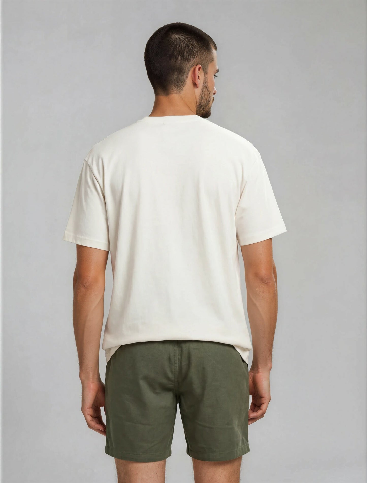 Khaki Linen Shorts