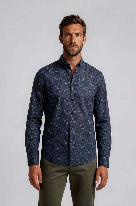 Deer Long Sleeve Stretch Shirt