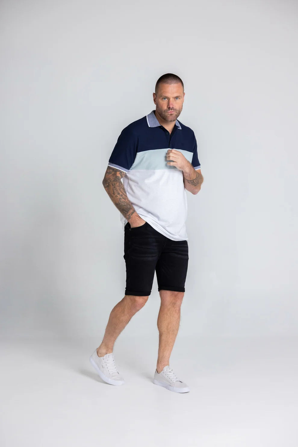 Teal & Navy Polo