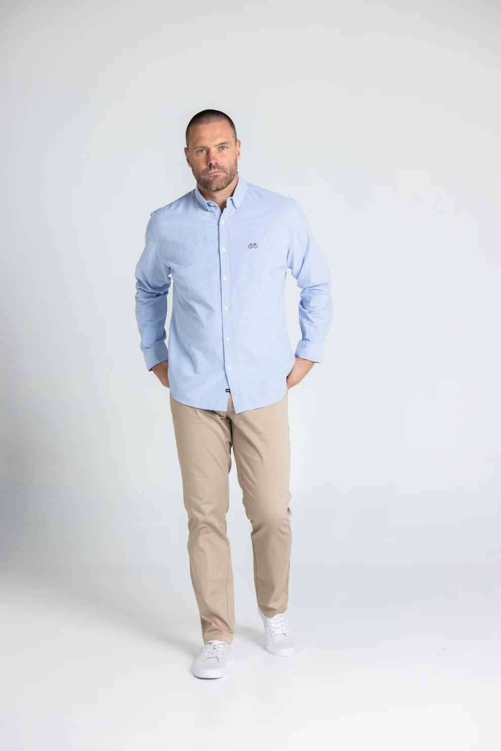 Blue Oxford Long Sleeve Shirt