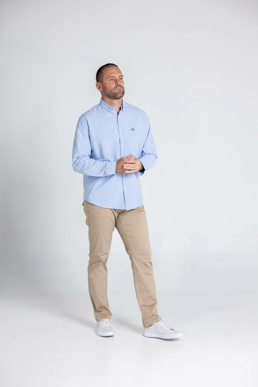 Blue Oxford Long Sleeve Shirt